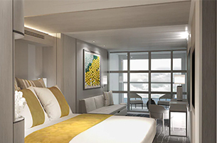 Edge Stateroom with Infinite Veranda: E2